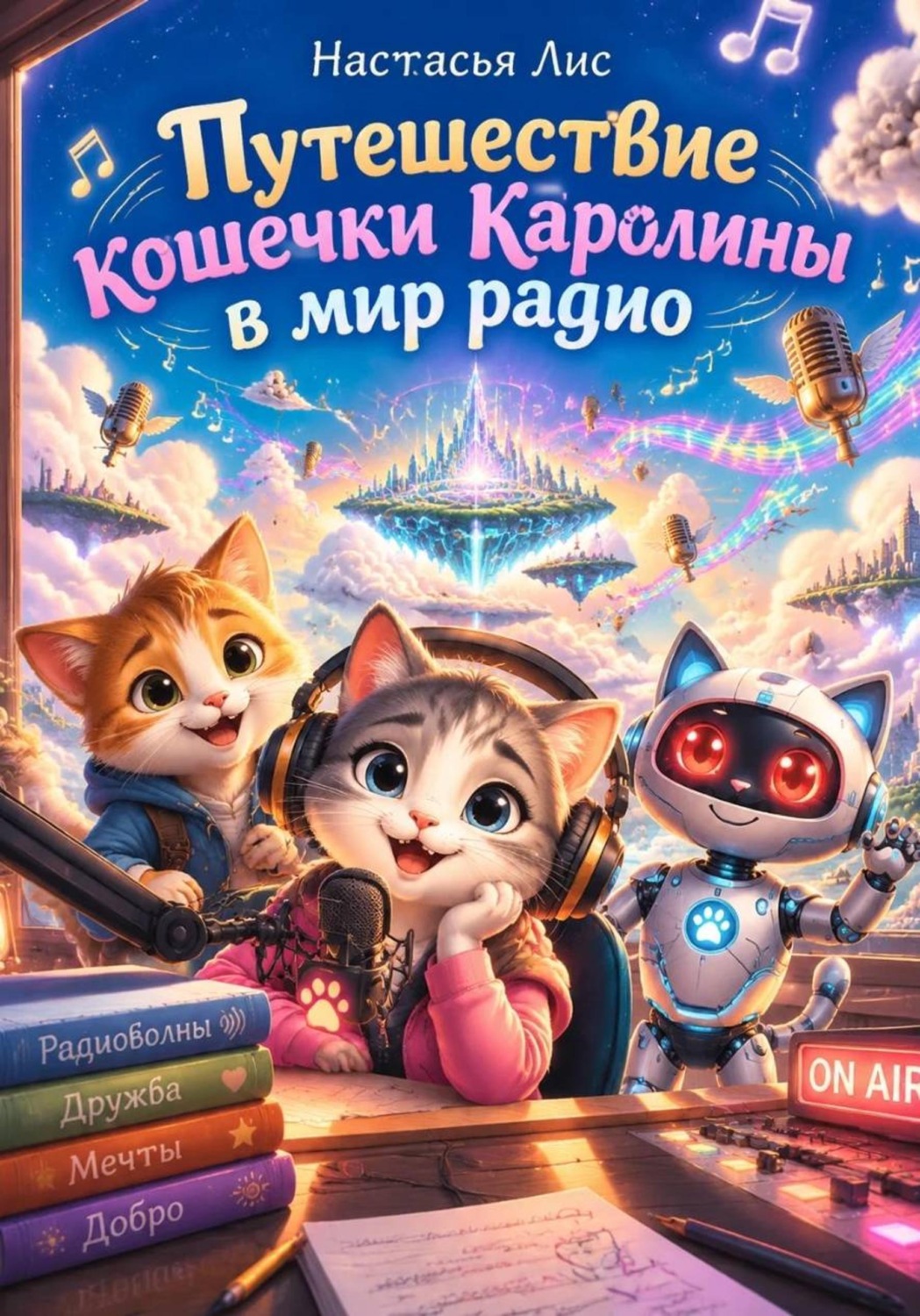 Обложка книги «Путешествие кошечки Каролины в мир радио»
