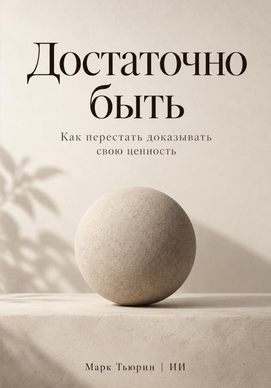 Обложка книги «Достаточно быть. Как перестать доказывать свою ценность»