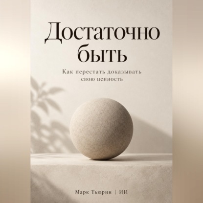 Обложка книги «Достаточно быть. Как перестать доказывать свою ценность»