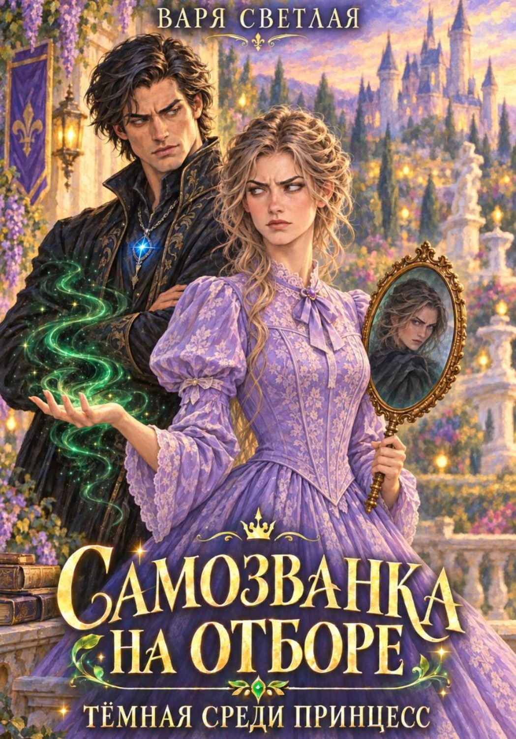 Обложка книги «Самозванка на отборе. Тёмная среди принцесс»