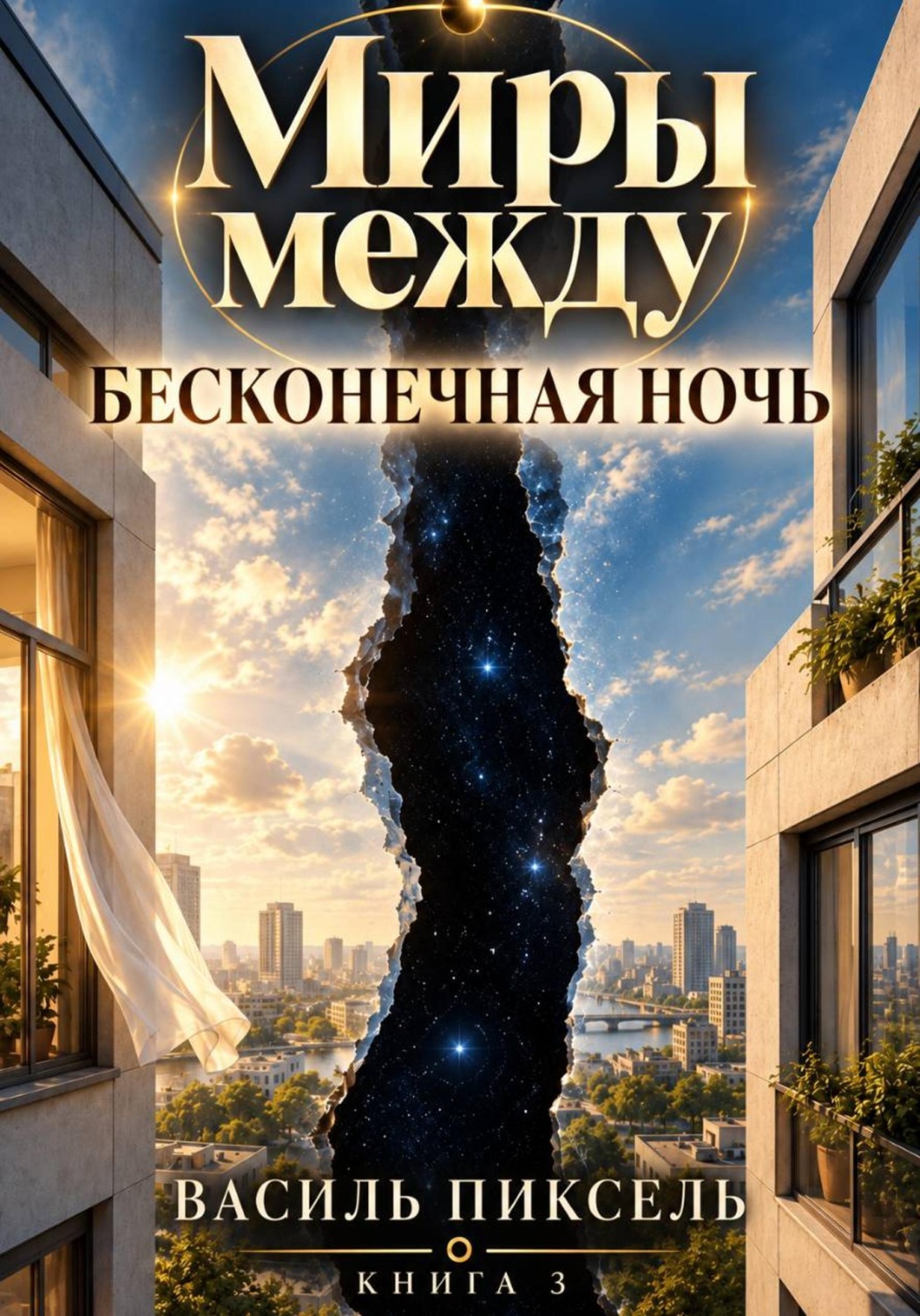 Обложка книги «Миры между. Бесконечная ночь. Книга 3»