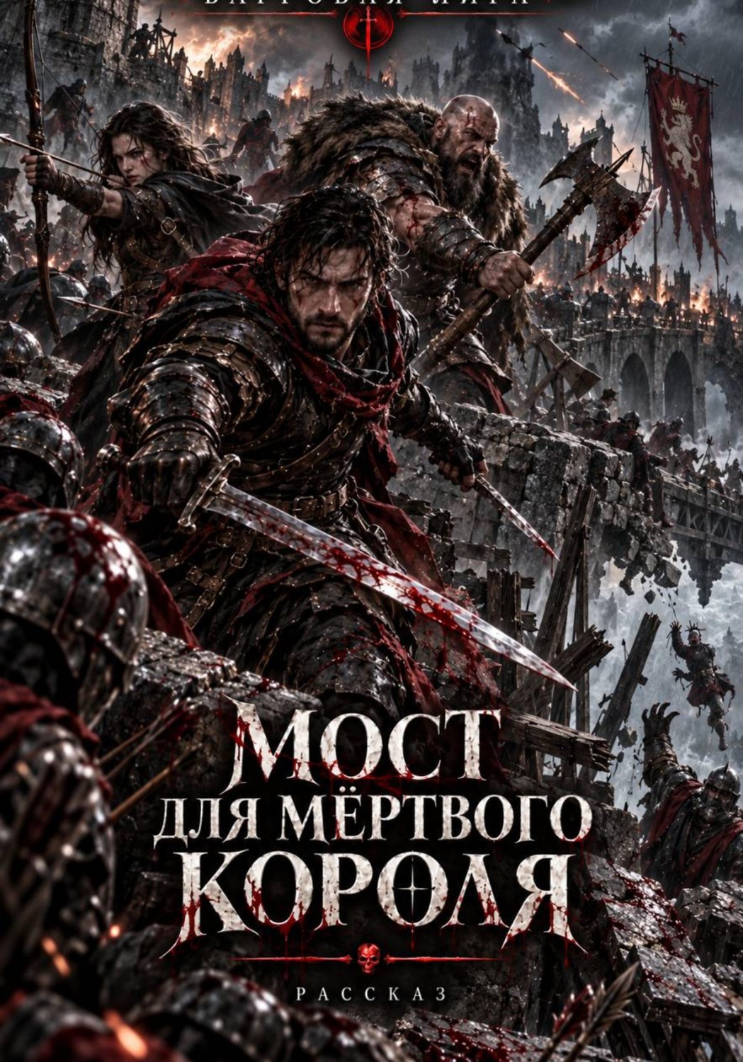 Обложка книги «Багровая Лига. Мост для мёртвого короля»