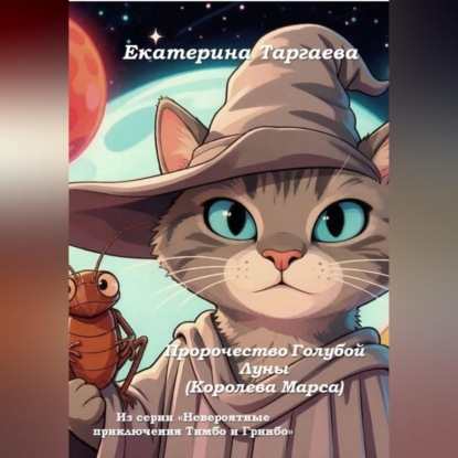 Обложка книги «Пророчество Голубой Луны (Королева Марса). Из серии "Невероятные приключения Тимбо и Гринбо"»