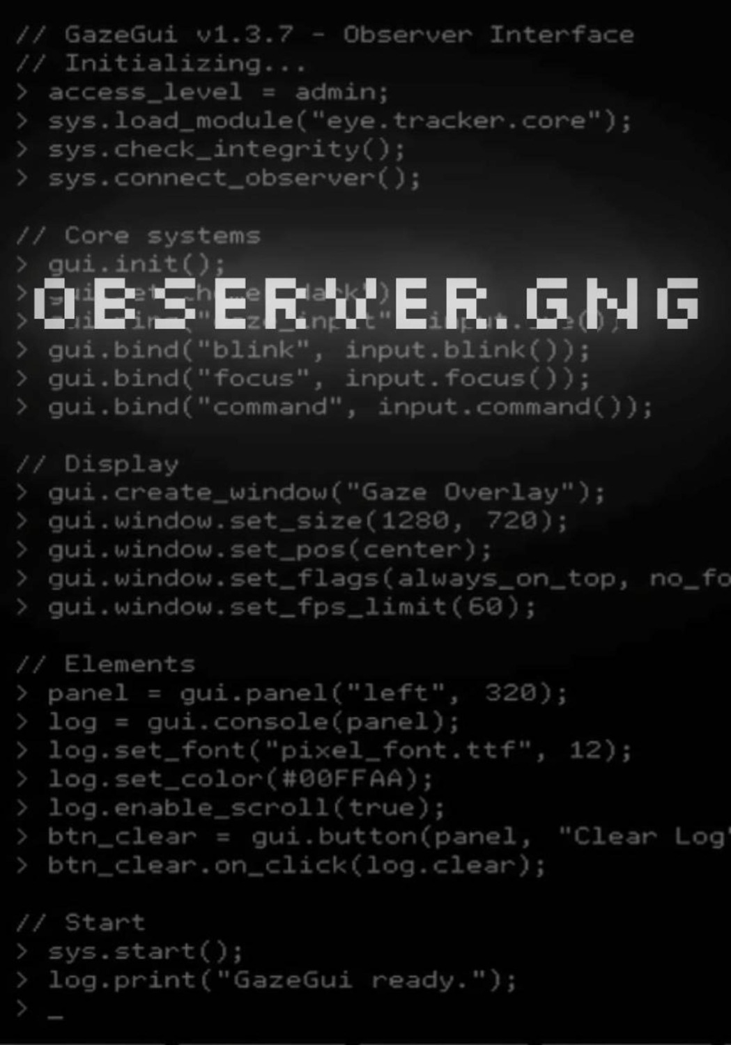 Обложка книги «observer.gng»