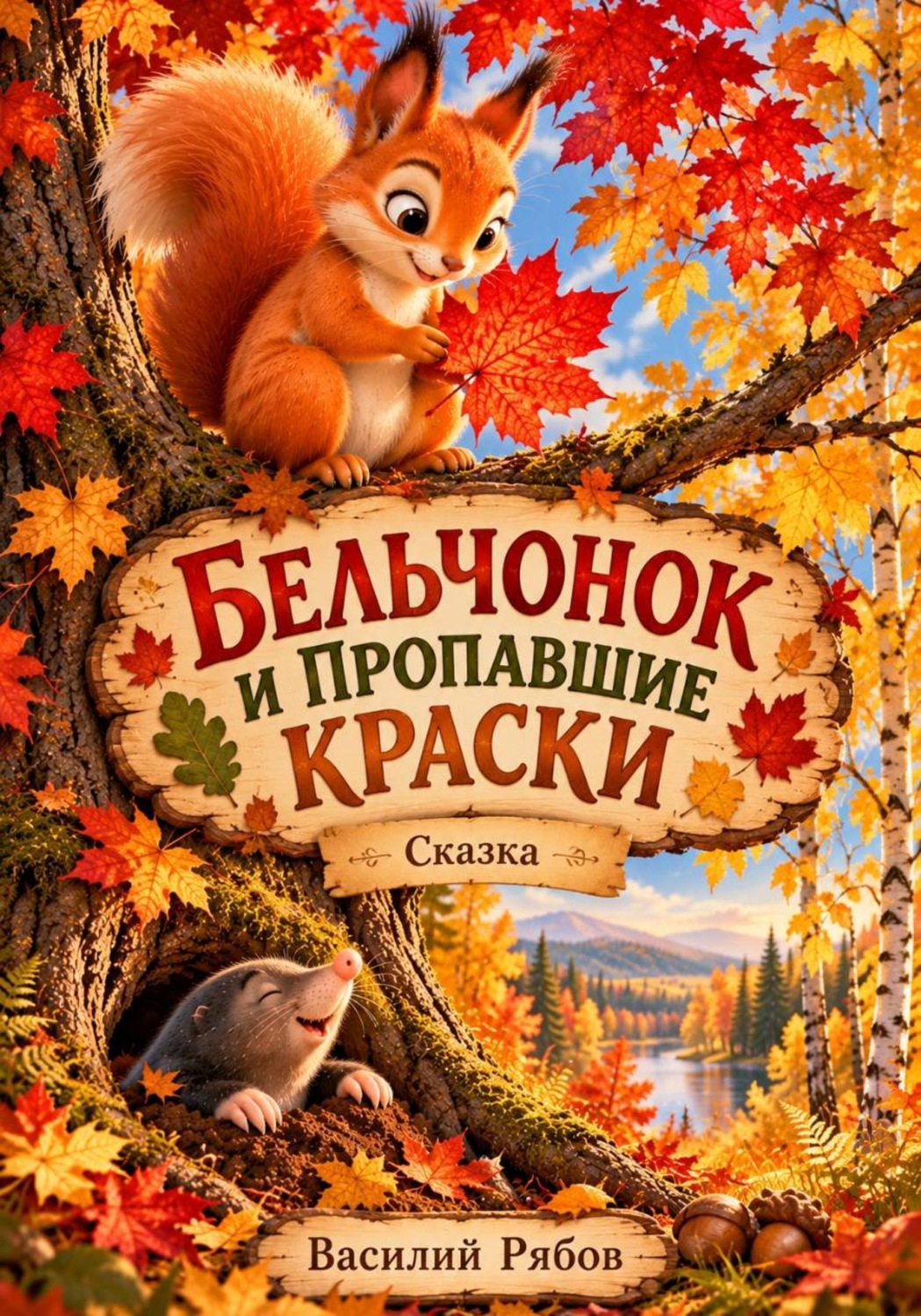 Обложка книги «Бельчонок и пропавшие краски»