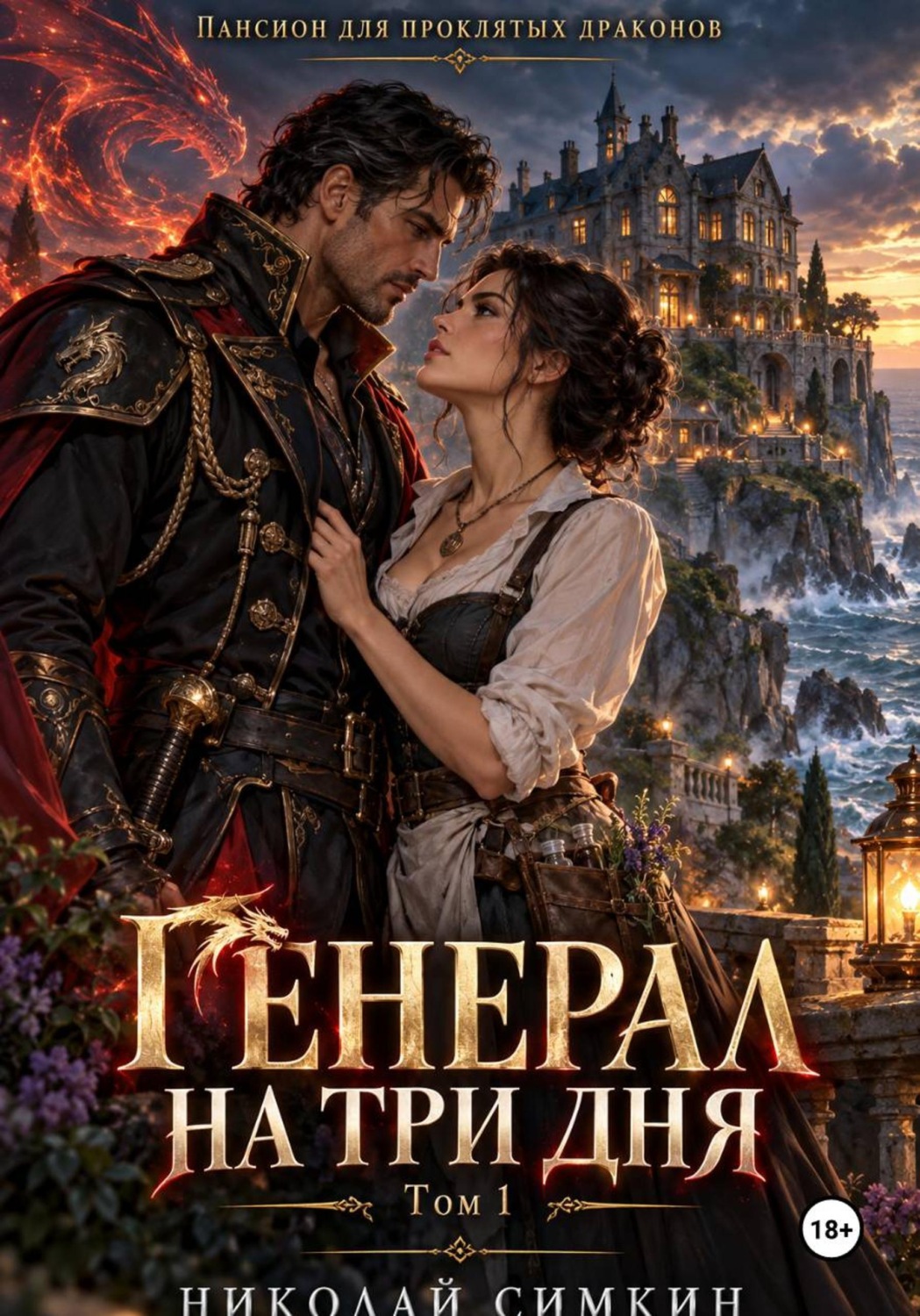 Обложка книги «Пансион для проклятых драконов. Книга 1. Генерал на три дня»