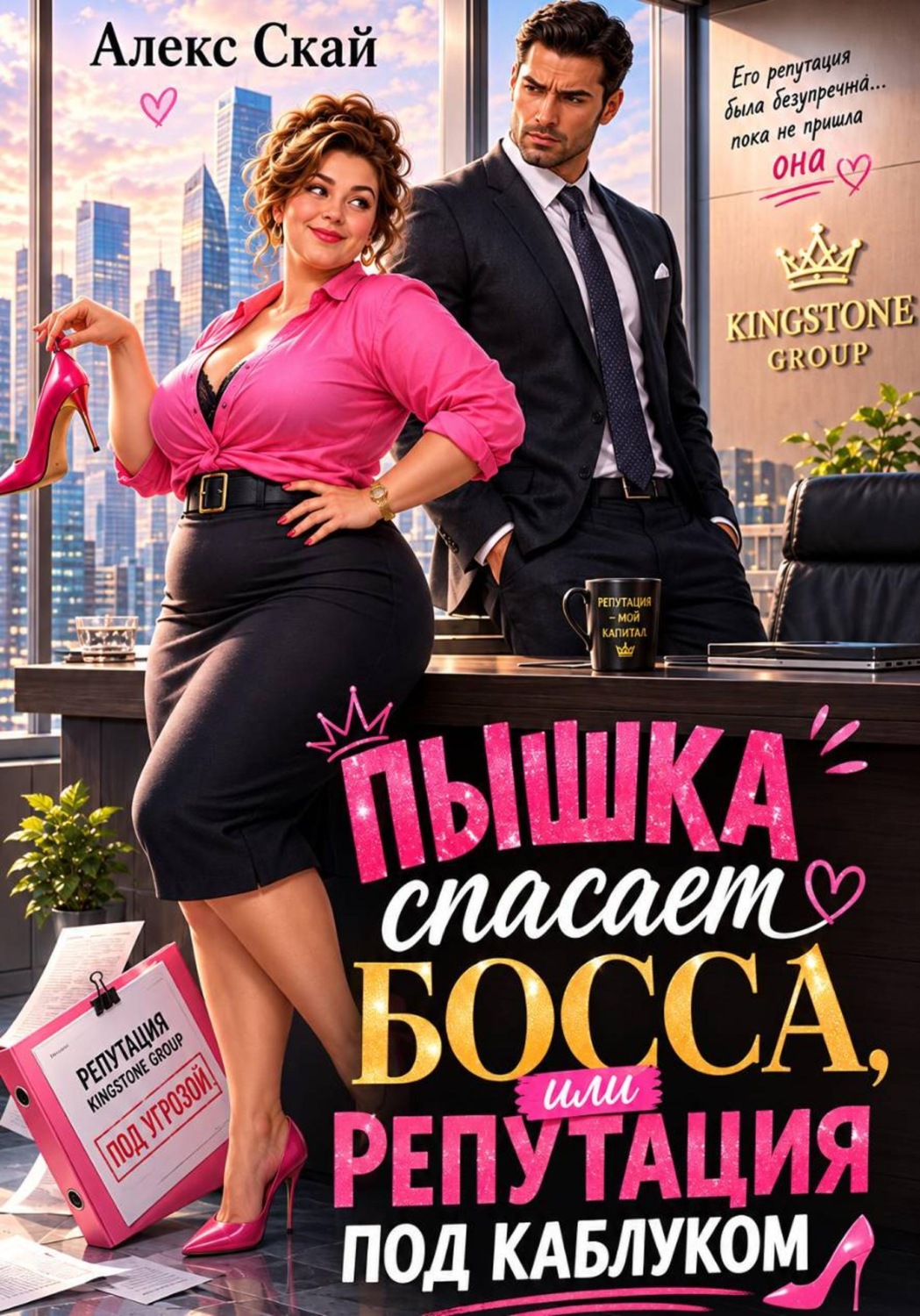 Обложка книги «Пышка спасает босса, или Репутация под каблуком»