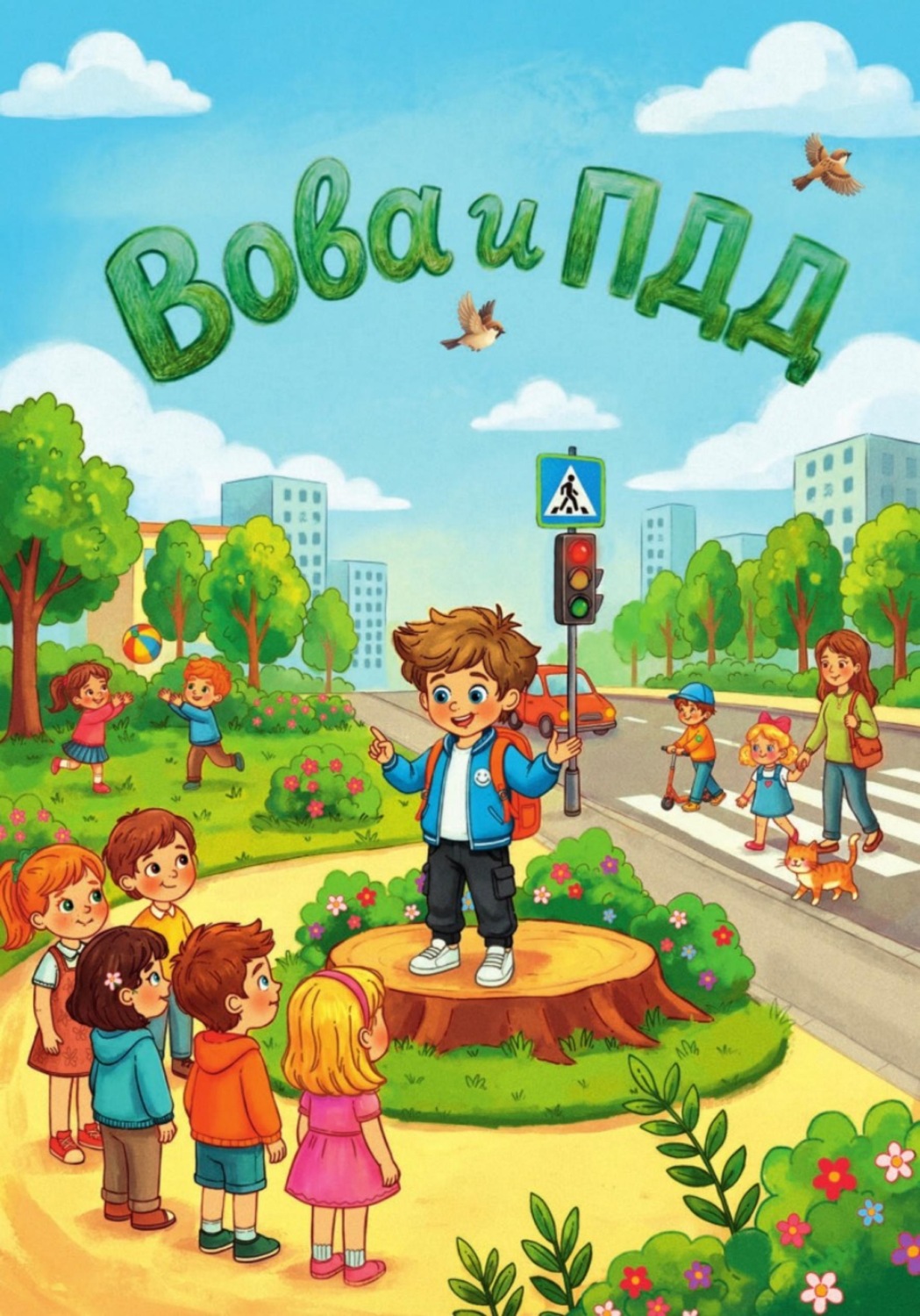Обложка книги «Вова и ПДД»