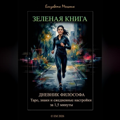 Обложка книги «ЗЕЛЕНАЯ КНИГА ДНЕВНИК ФИЛОСОФА Таро, знаки и ежедневные настройки за 1,5 минуты»