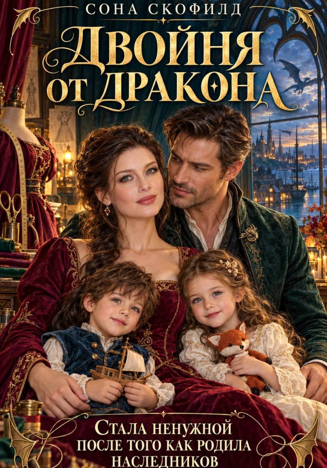 Обложка книги «Двойня от дракона. Стала ненужной после того как родила наследников»