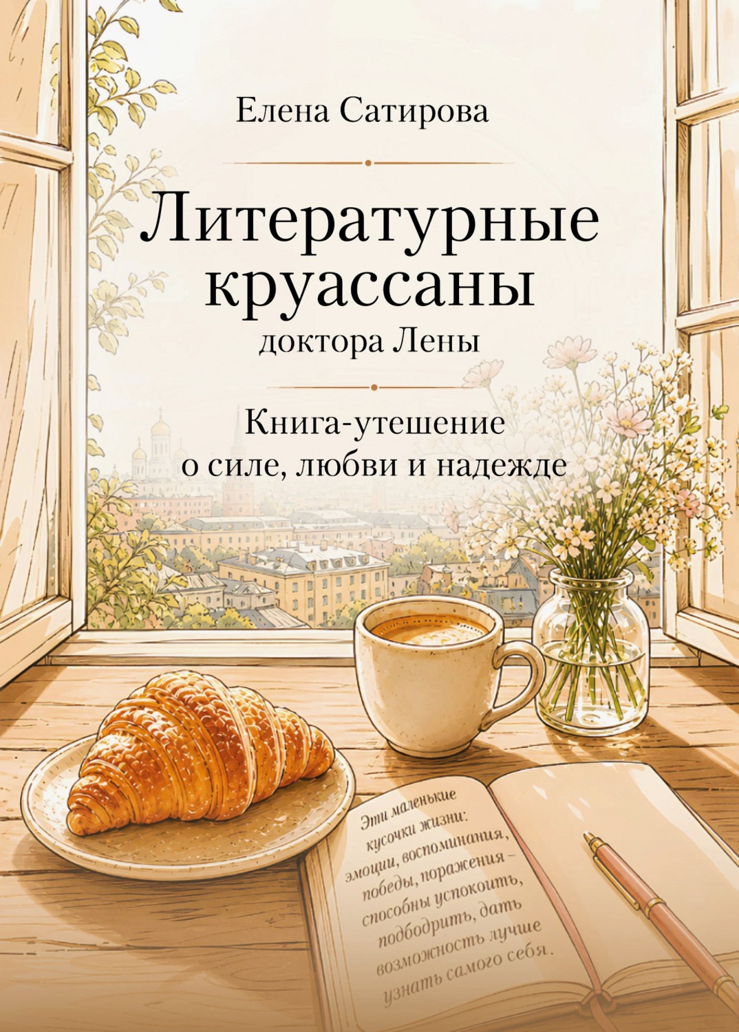 Обложка книги «Литературные круассаны доктора Лены. Книга-утешение о силе, любви и надежде»