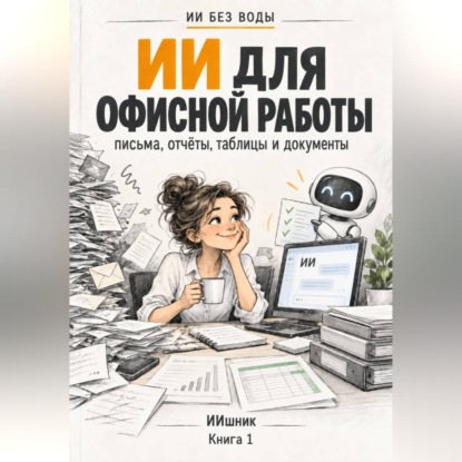 Обложка книги «ИИ для офисной работы: письма, отчёты, таблицы и документы»