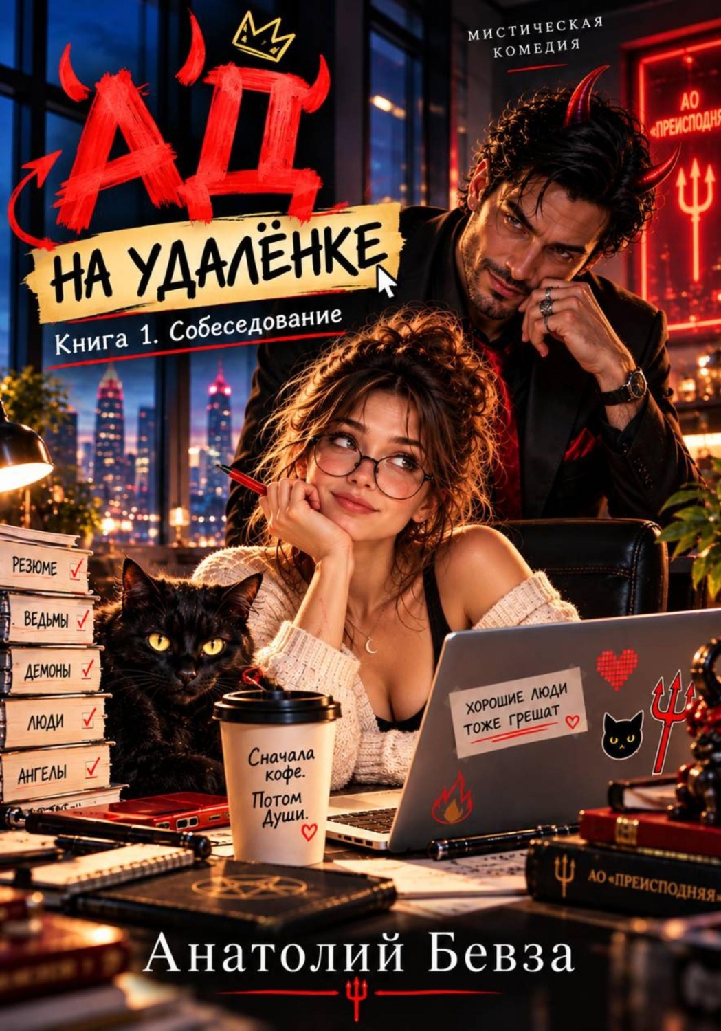 Обложка книги «Ад на удалёнке. Книга 1. Собеседование»