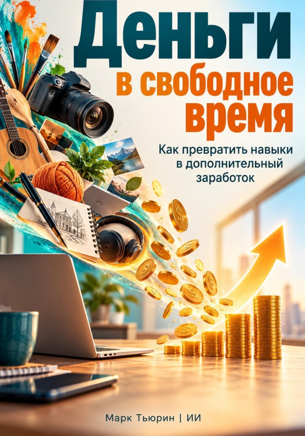 Обложка книги «Деньги в свободное время. Как превратить навыки в дополнительный заработок»