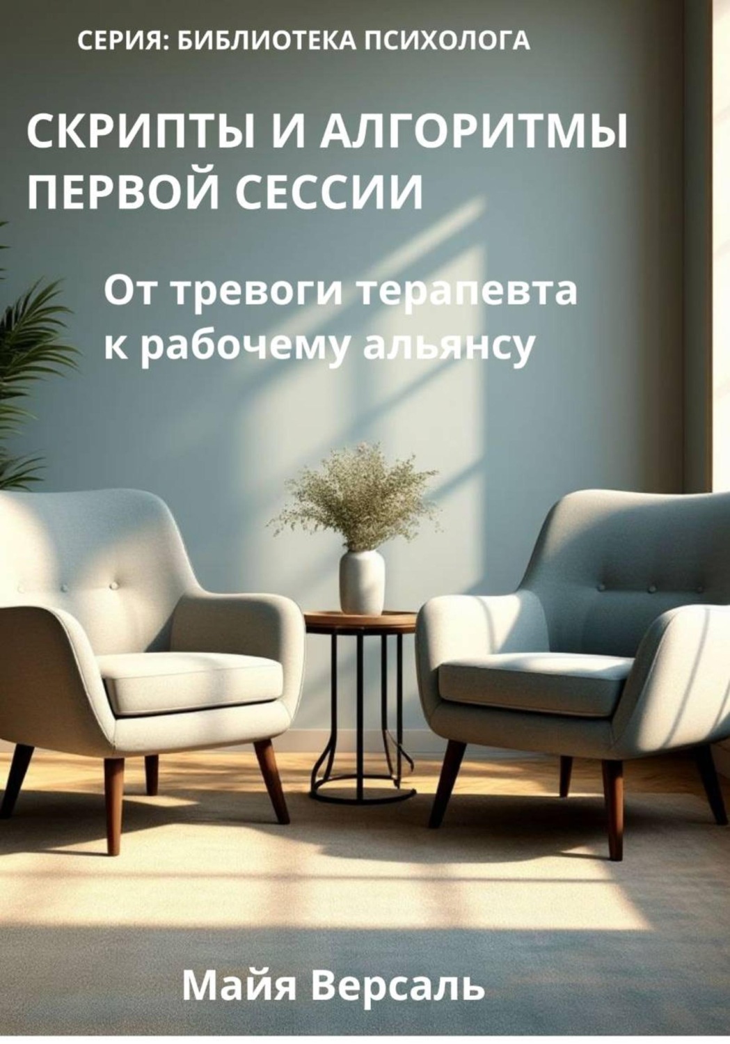 Обложка книги «Скрипты и алгоритмы первой сессии: от тревоги терапевта к рабочему альянсу»