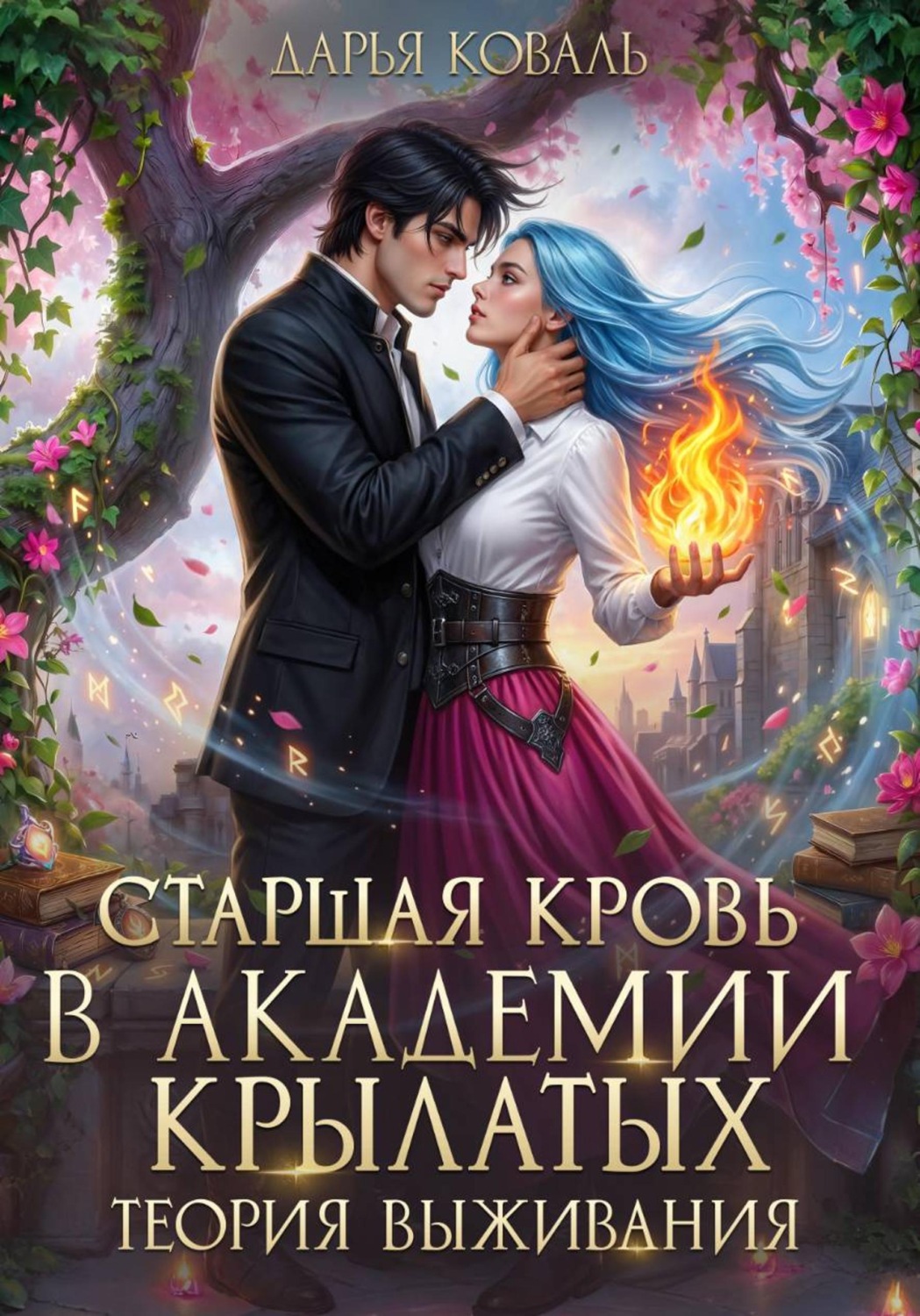 Обложка книги «Старшая кровь в Академии Крылатых. Теория выживания»