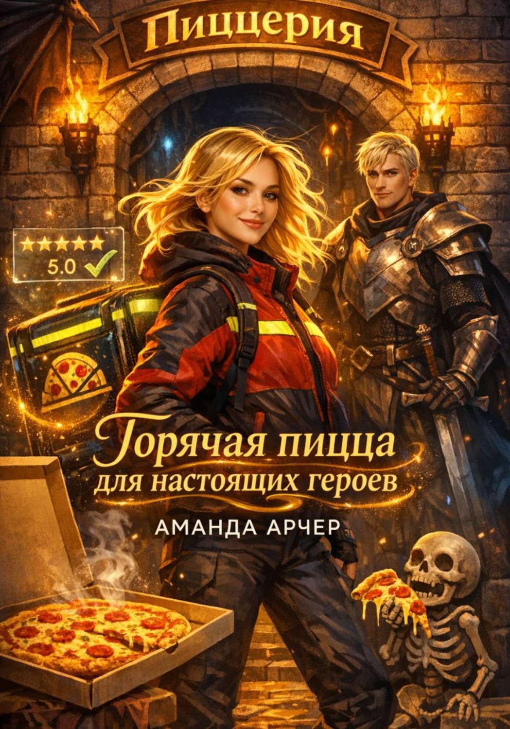 Обложка книги «Горячая пицца для настоящих героев»