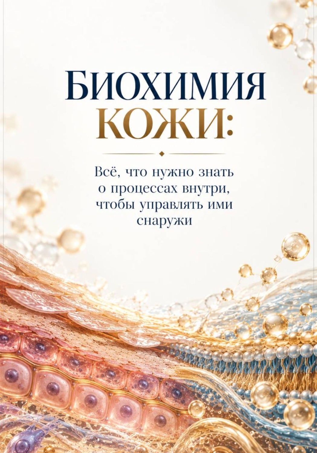 Обложка книги «Биохимия Кожи: Всё, что нужно знать о процессах внутри, чтобы управлять ими снаружи»
