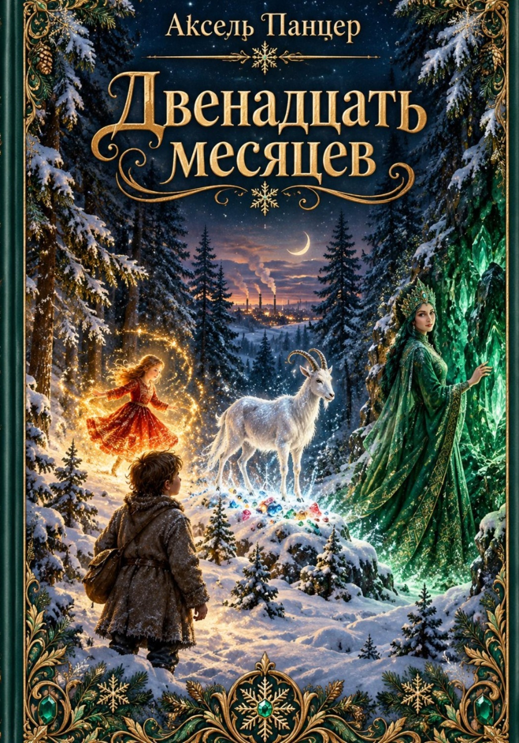 Обложка книги «Двенадцать месяцев. Три огонька декабря.»