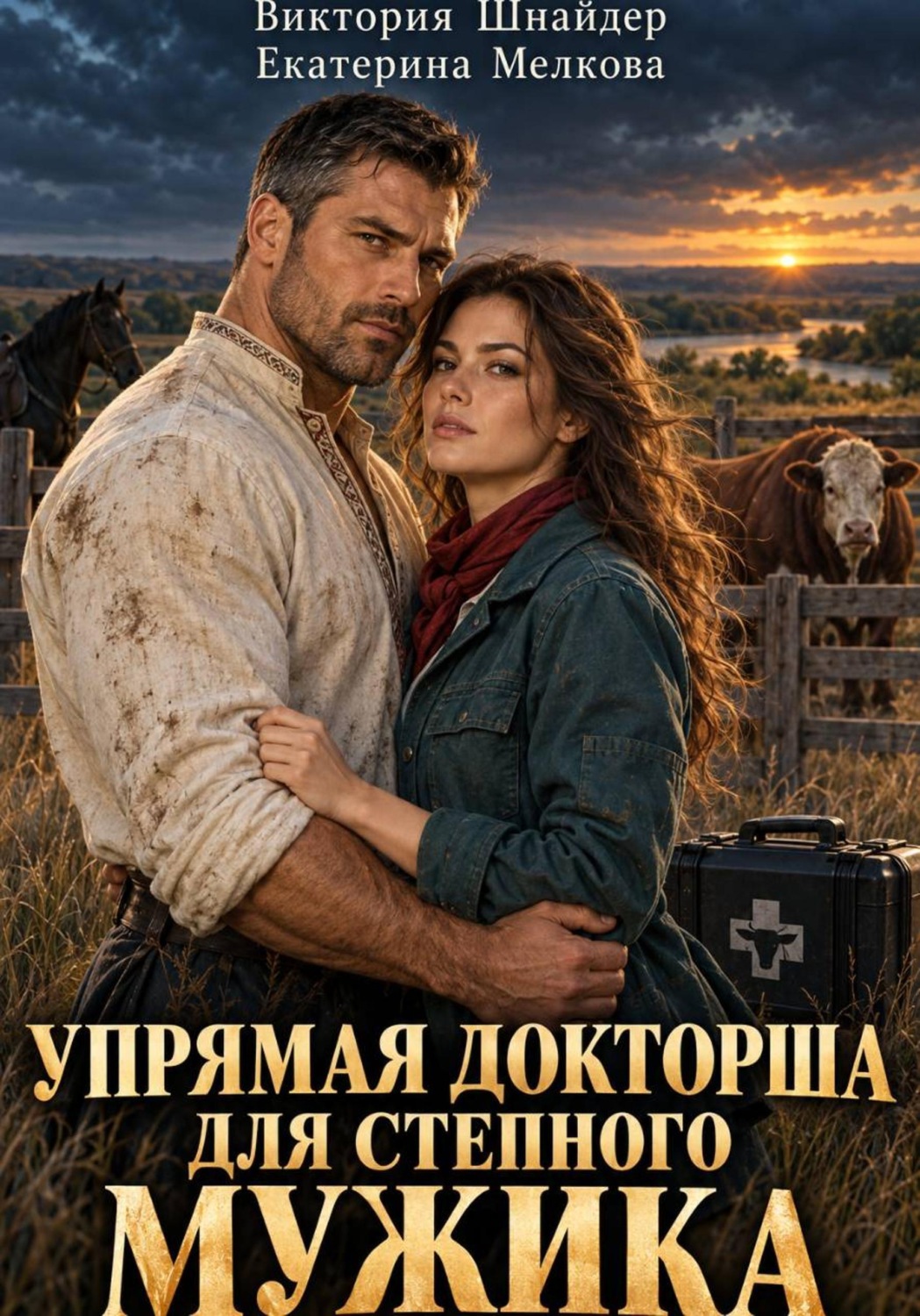 Обложка книги «Упрямая докторша для степного мужика»