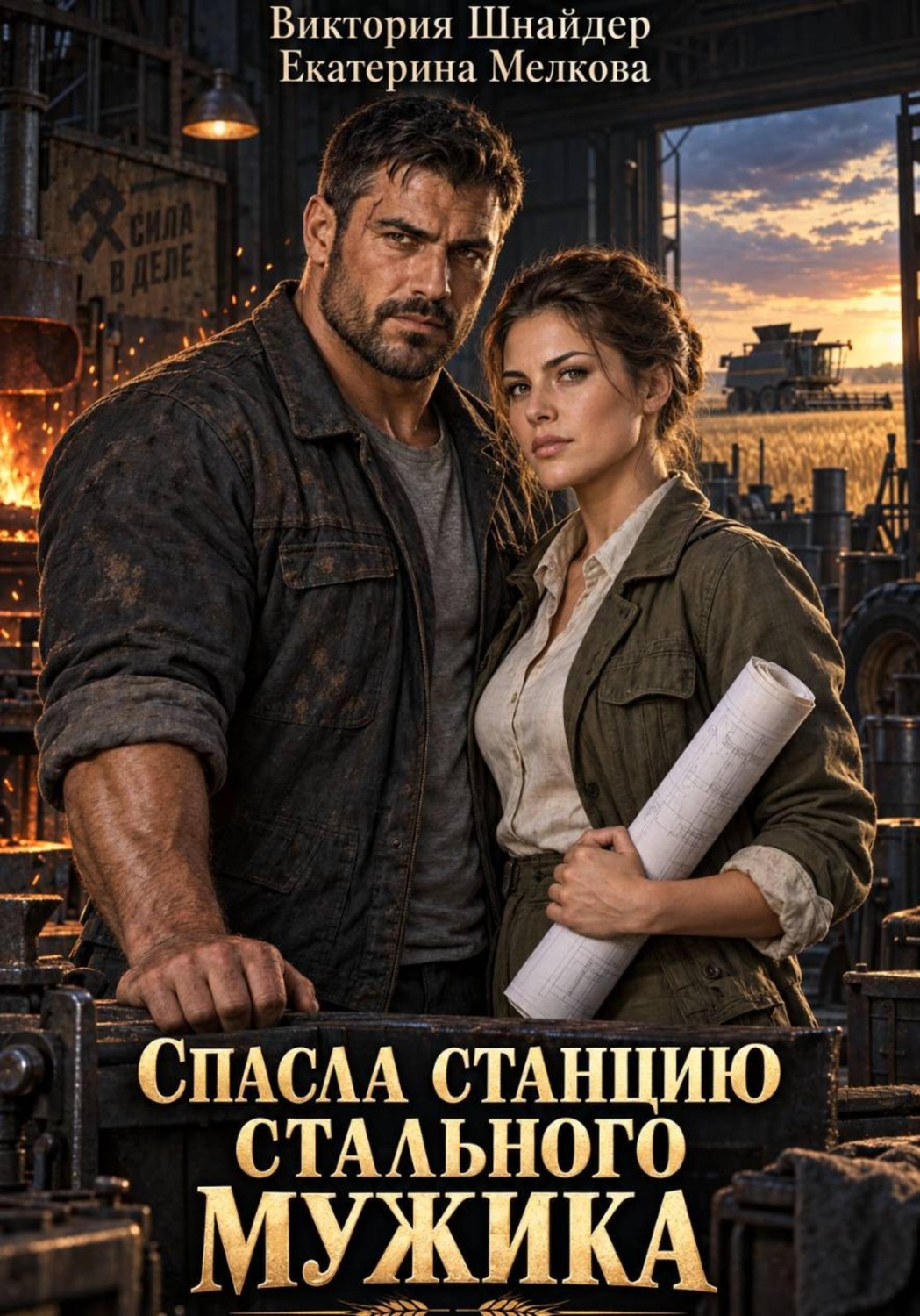 Обложка книги «Спасла станцию стального мужика»