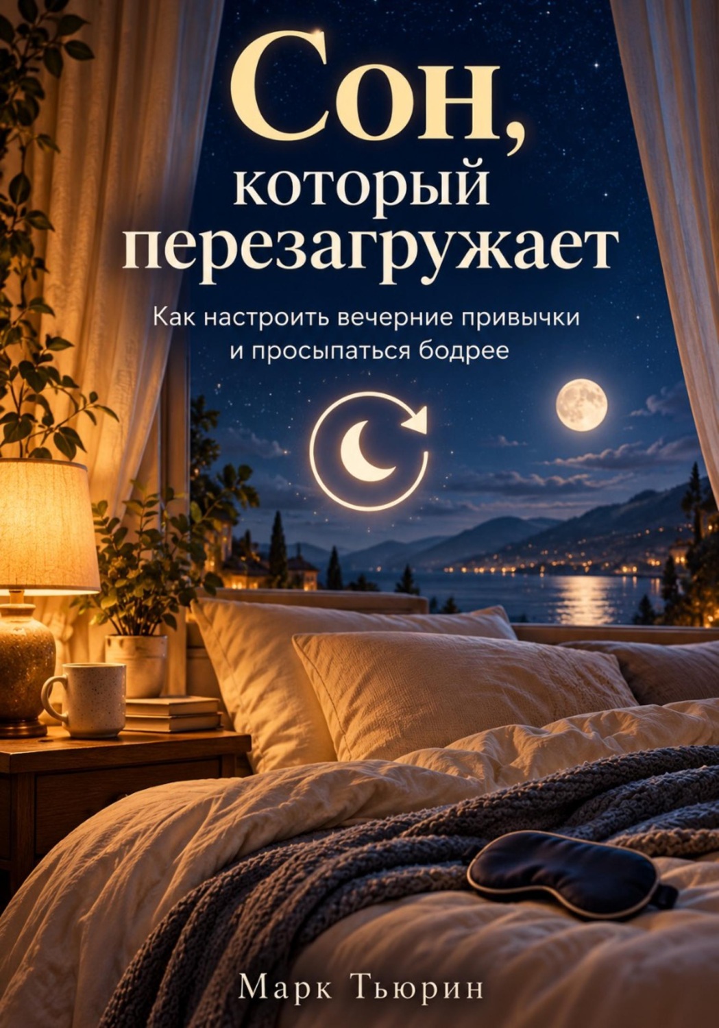 Обложка книги «Сон, который перезагружает: Как настроить вечерние привычки и просыпаться бодрее»
