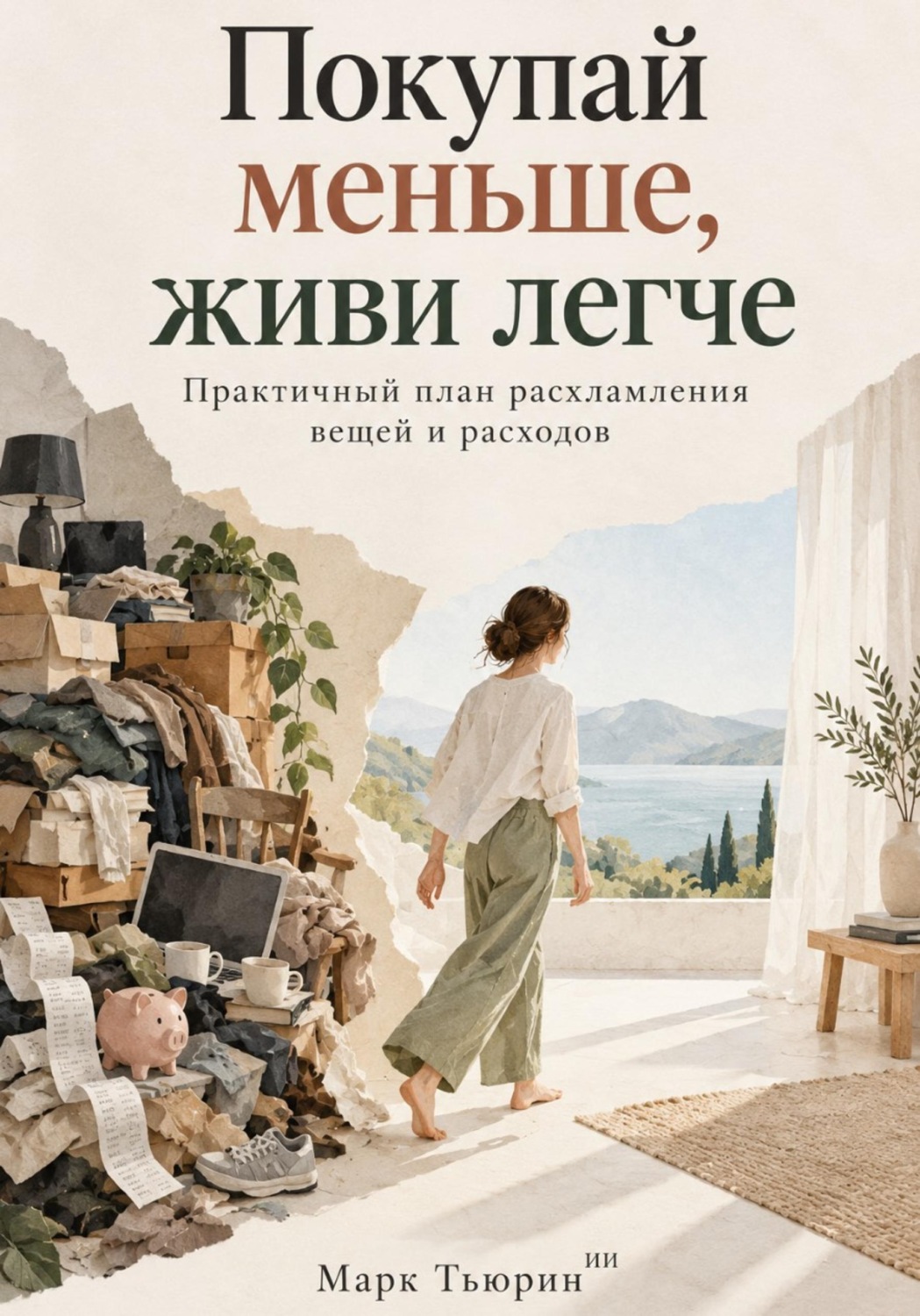 Обложка книги «Покупай меньше, живи легче: Практичный план расхламления вещей и расходов»
