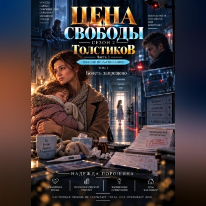 Обложка книги «Цена свободы. Сезон 2. Толстиков. Часть 3. Ребенок по расписанию. Том 7. Болеть запрещено»
