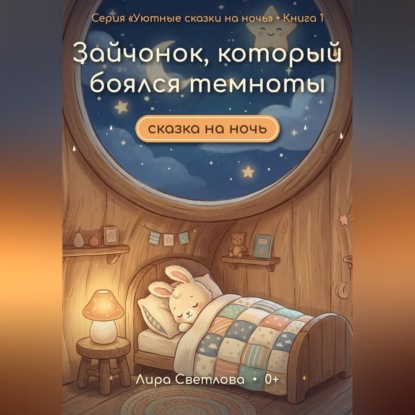 Обложка книги «Зайчонок, который боялся темноты. Сказка на ночь»