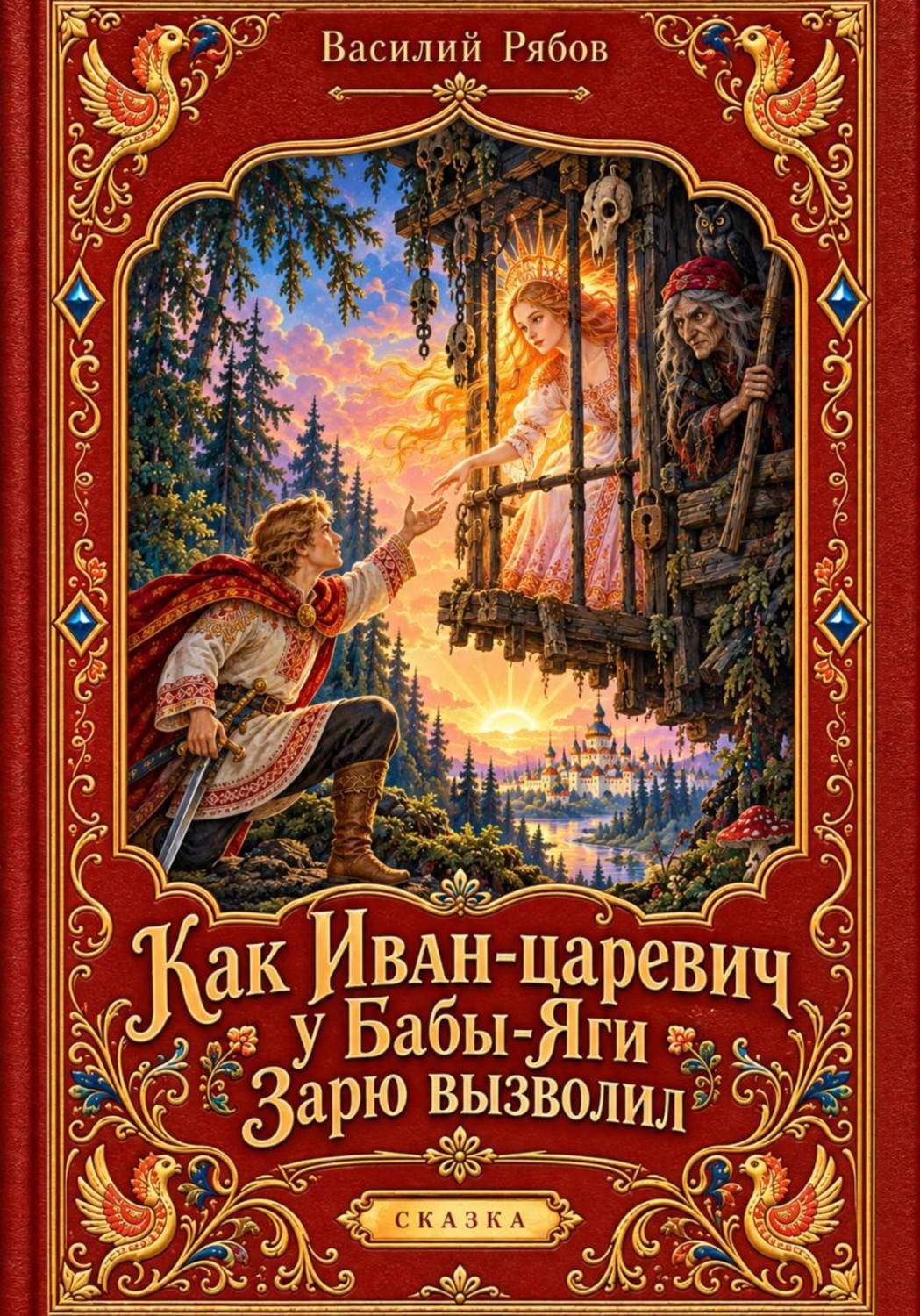 Обложка книги «Как Иван-царевич у Бабы-Яги Зарю вызволил»