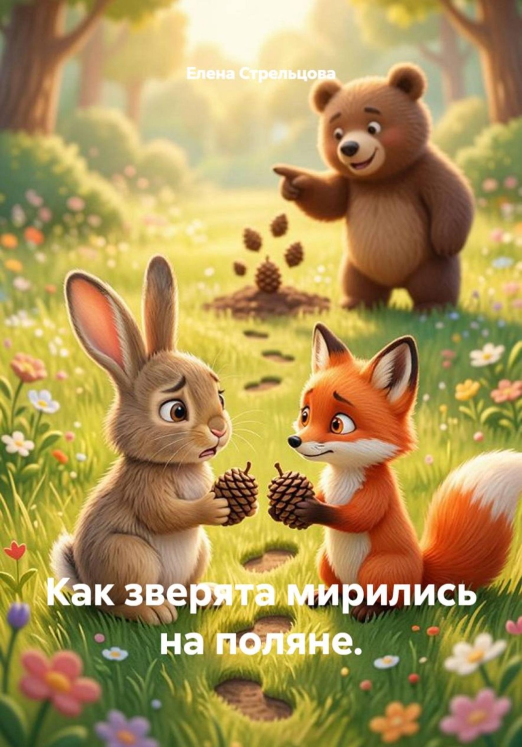 Обложка книги «Как зверята мирились на поляне»