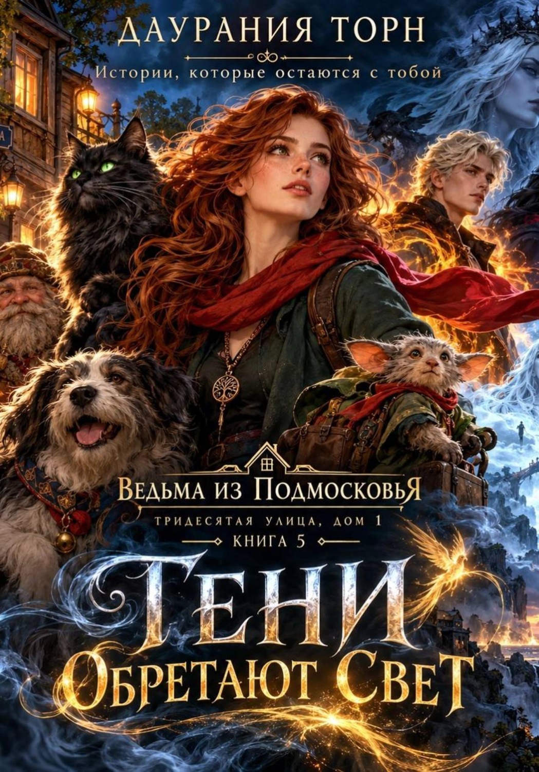 Обложка книги «Ведьма из Подмосковья. Тридесятая улица, дом 1. Книга 5. Тени обретают свет.»