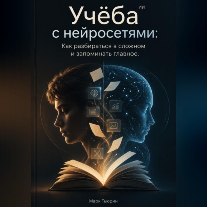 Обложка книги «Учёба с нейросетями: Как разбираться в сложном и запоминать главное»