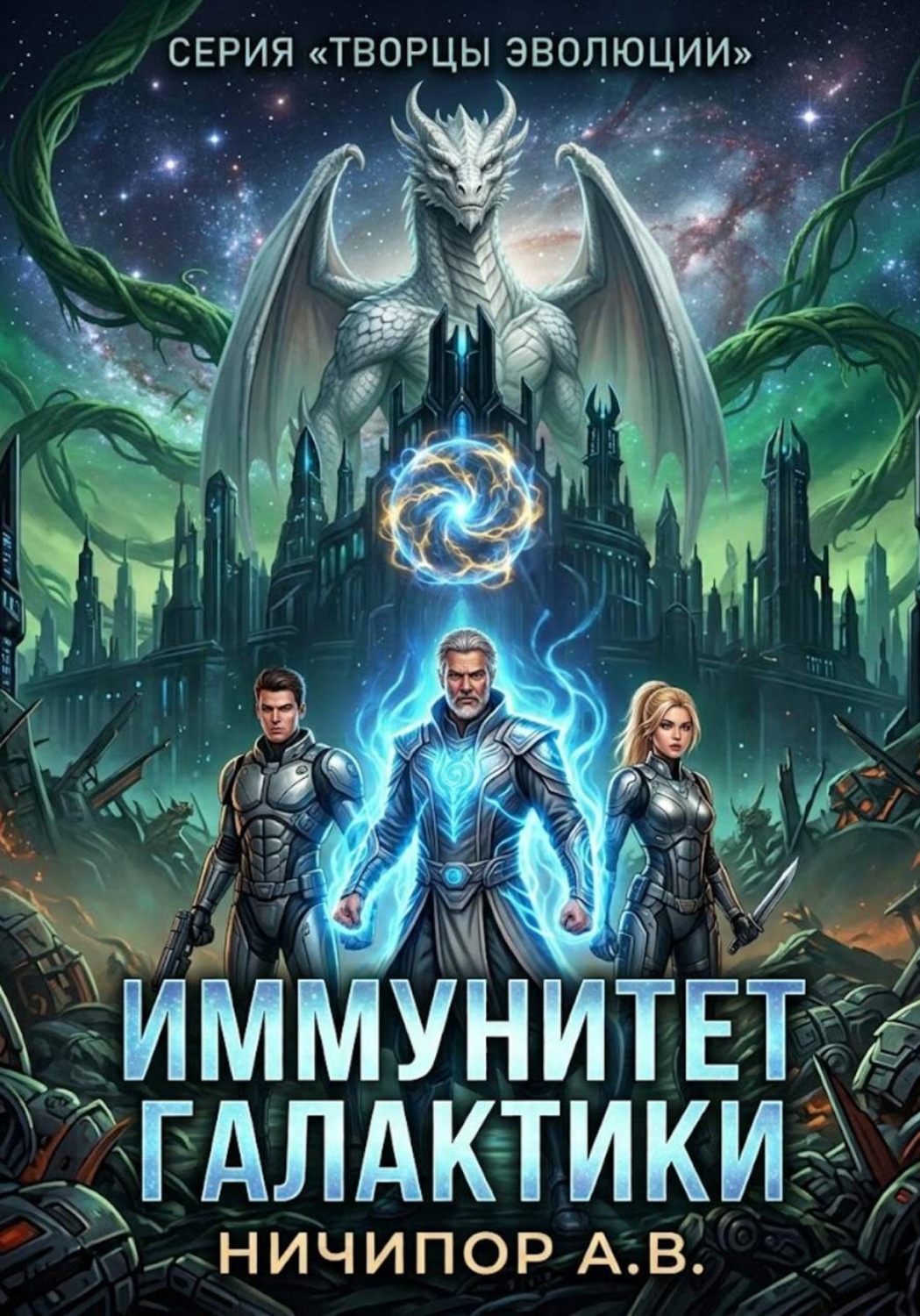 Обложка книги «Творцы Эволюции. Книга 3 Иммунитет Галактики.»