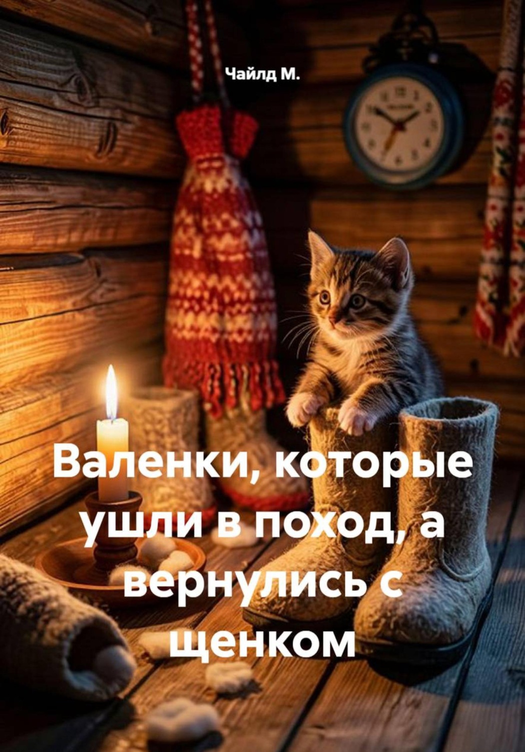 Обложка книги «Валенки, которые ушли в поход, а вернулись с щенком»