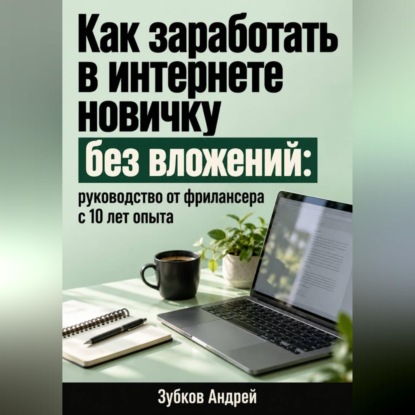 Обложка книги «Как заработать в интернете новичку без вложений: руководство от фрилансера с 10 лет опыта»