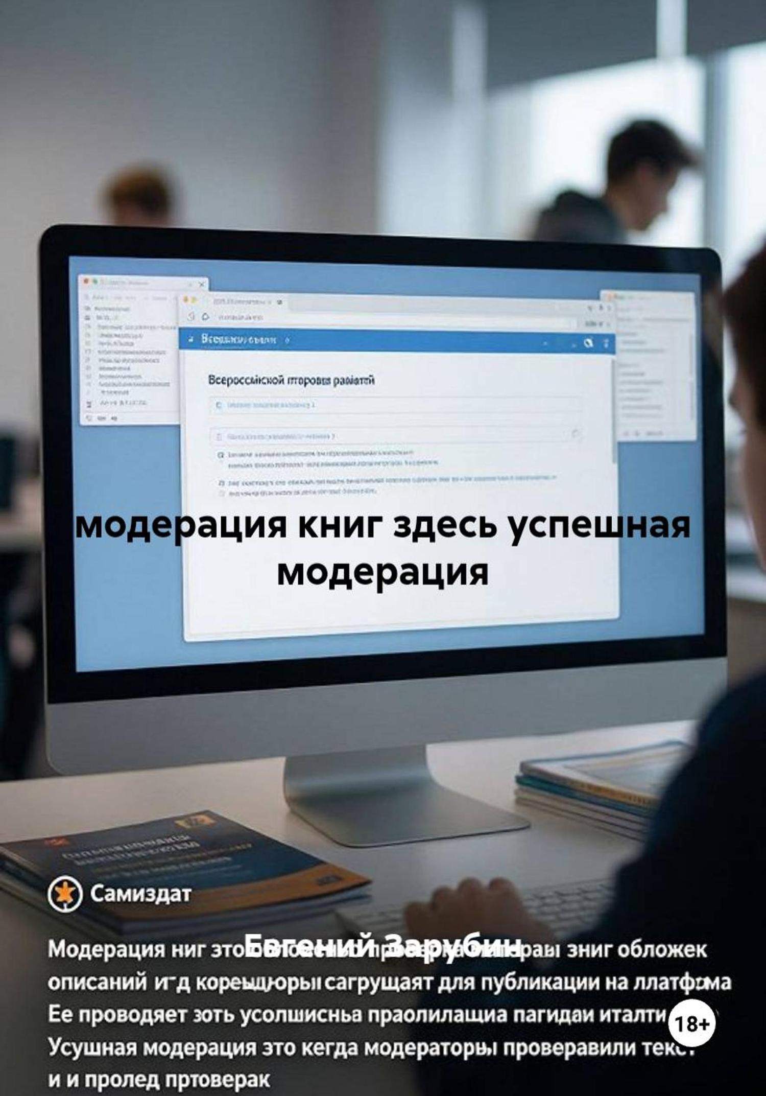 Обложка книги «модерация книг здесь успешная модерация»