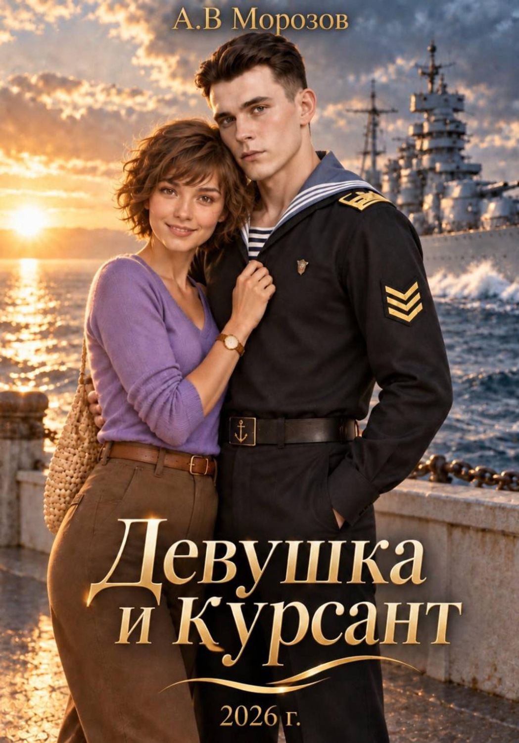 Обложка книги «Девушка и курсант»