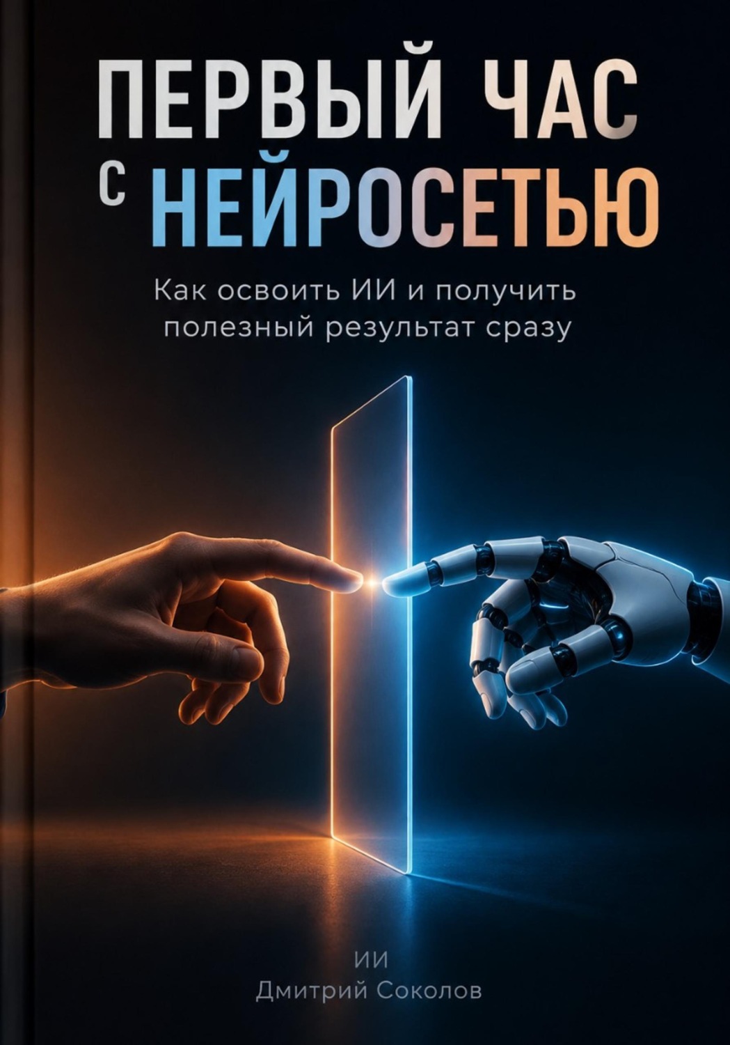 Обложка книги «Первый час с нейросетью: Как освоить ИИ и получить полезный результат сразу»