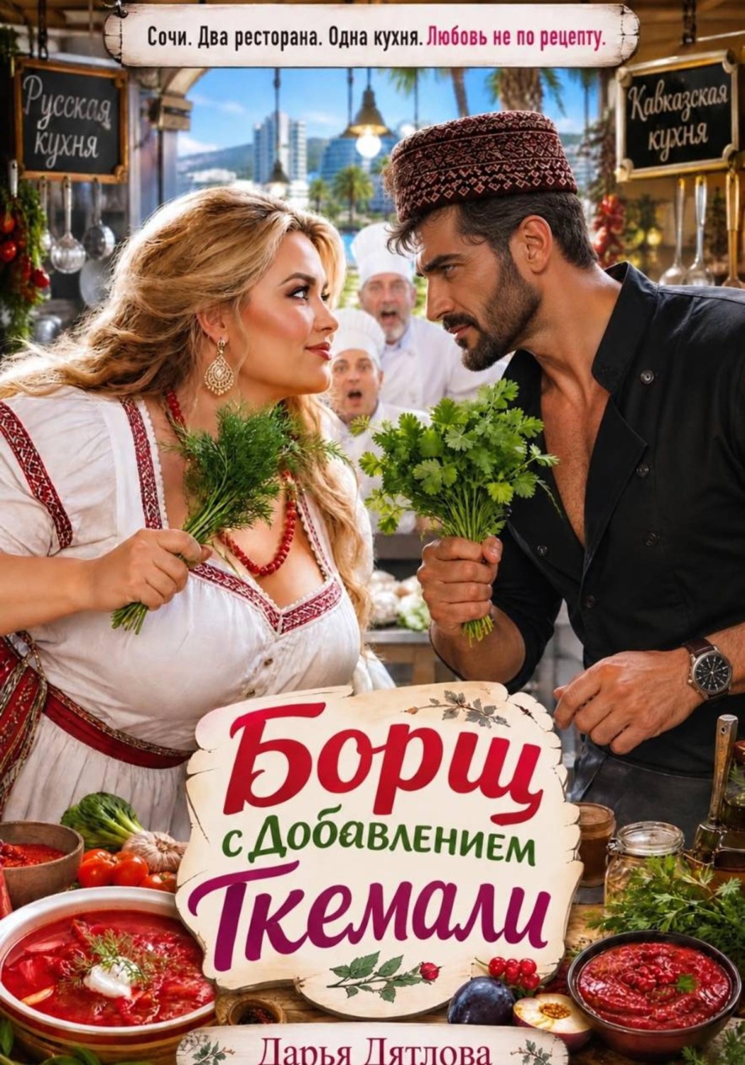 Обложка книги «Борщ с добавлением ткемали»