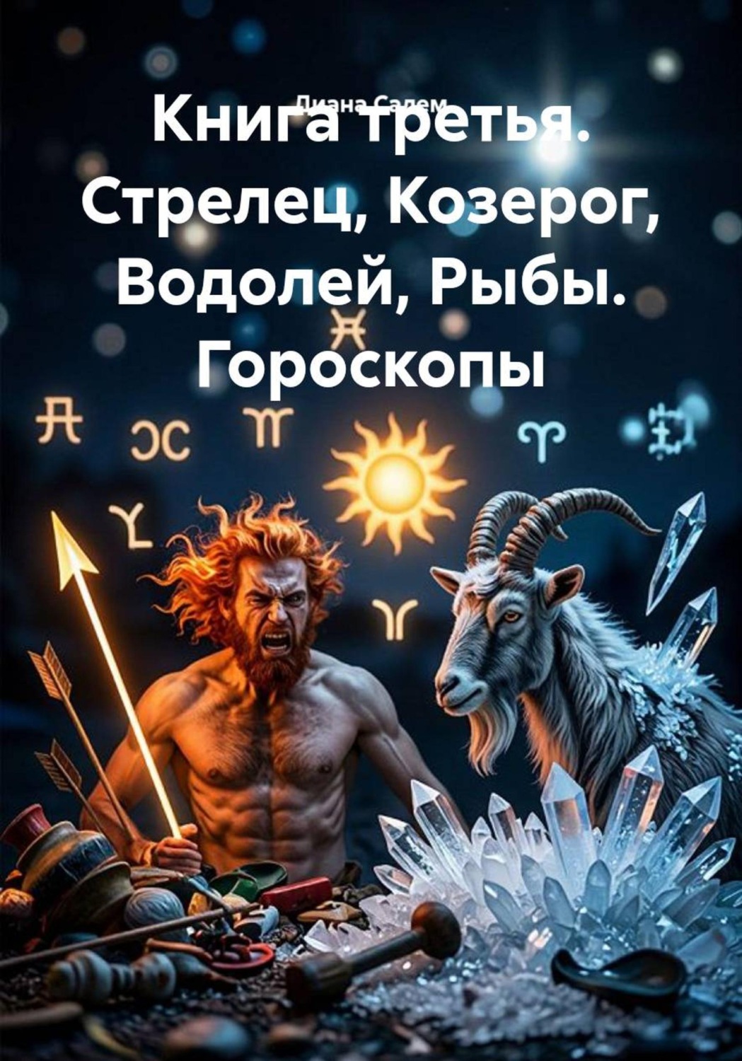 Обложка книги «Книга третья. Стрелец, Козерог, Водолей, Рыбы. Гороскопы»