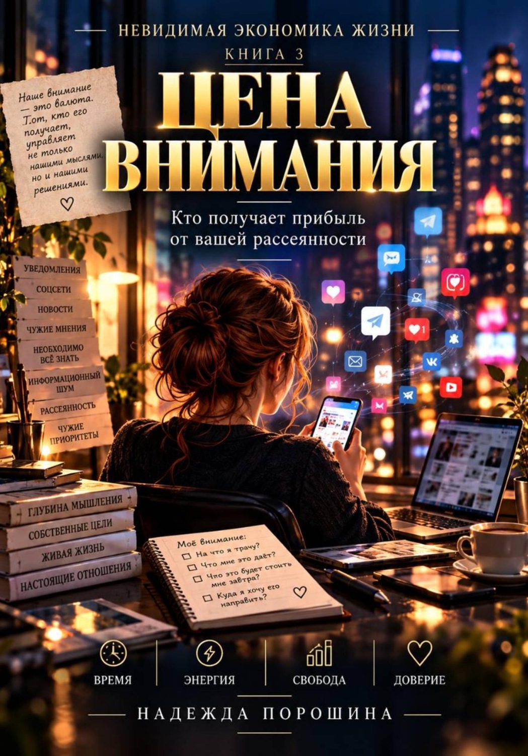 Обложка книги «Невидимая экономика жизни. Книга 3. Цена внимания»