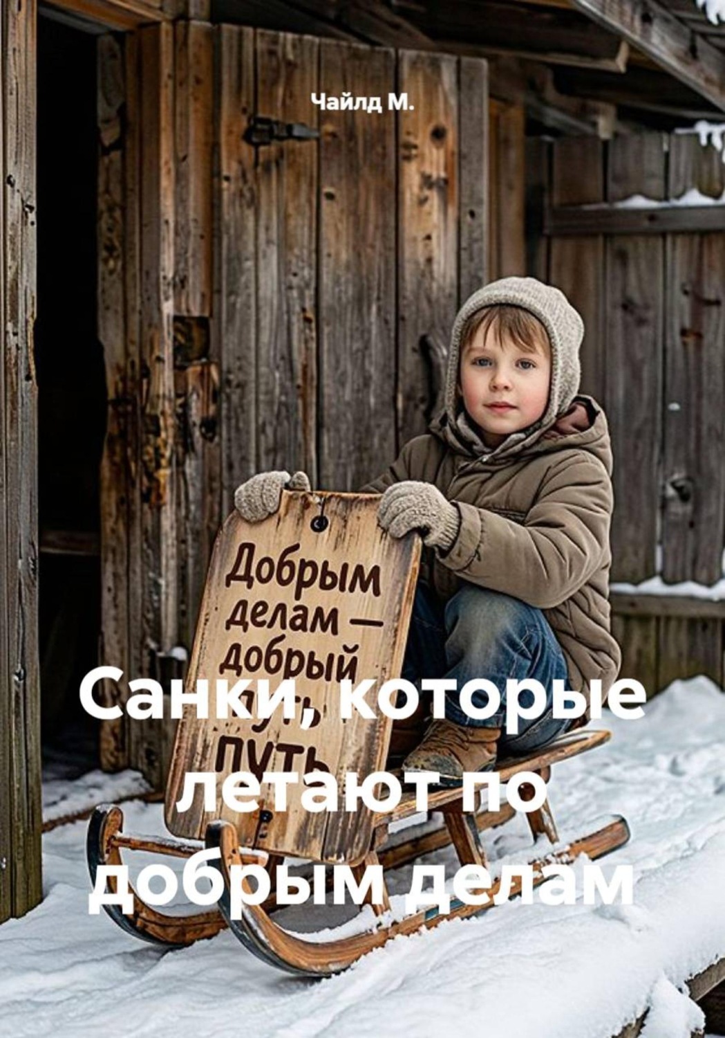 Обложка книги «Санки, которые летают по добрым делам»