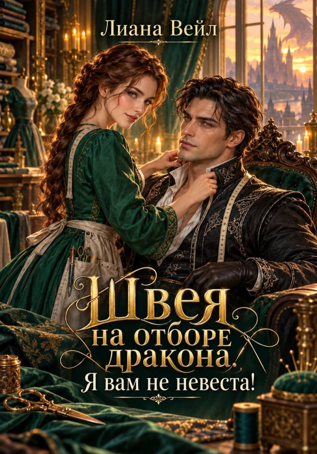 Обложка книги «Швея на отборе дракона. Я вам не невеста!»