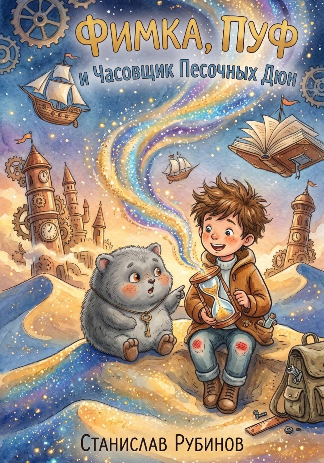 Обложка книги «Фимка, Пуф и Часовщик Песочных Дюн (Цикл: Хроники Большого Чердака - Книга Третья)»