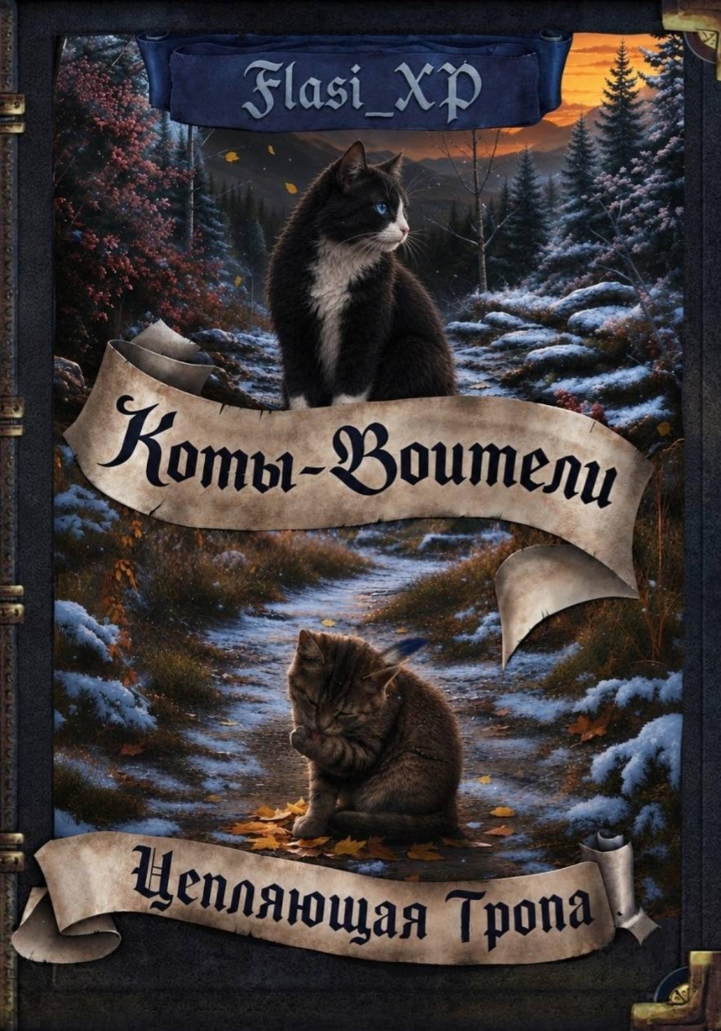 Обложка книги «Коты Воители: Цепляющая Тропа»