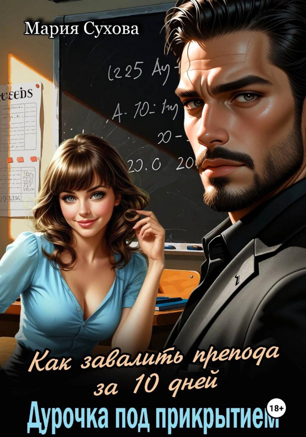 Обложка книги «Как завалить препода за 10 дней. Дурочка под прикрытием»