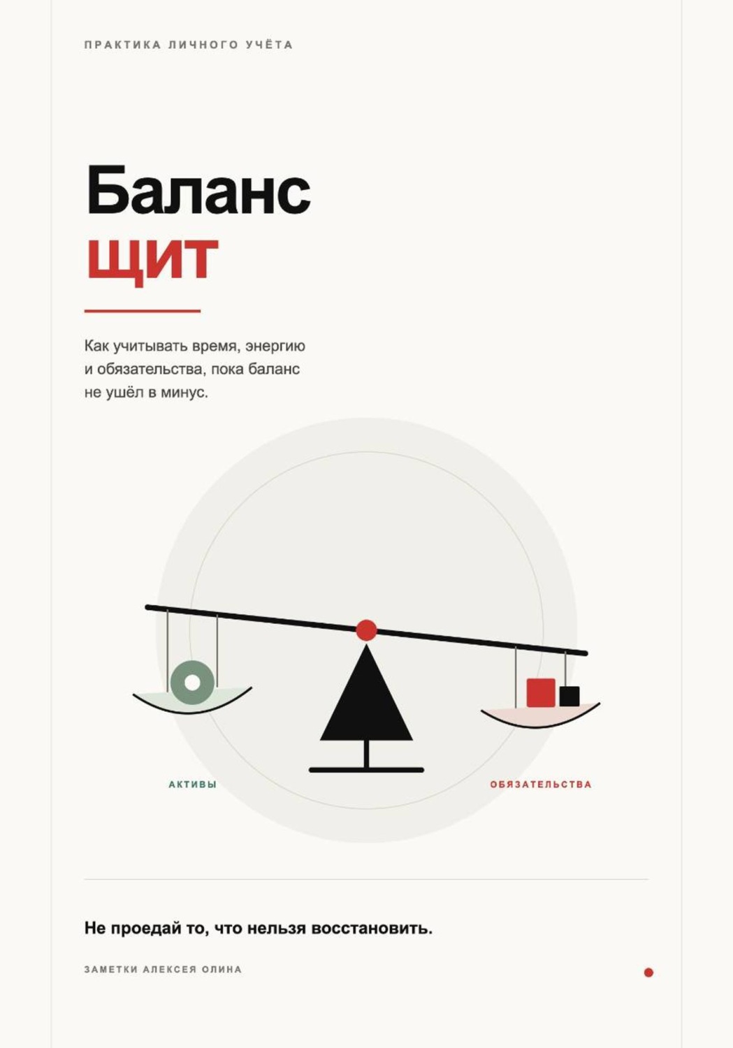 Обложка книги «Баланс щит»