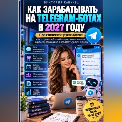Обложка книги «Как зарабатывать на Telegram-ботах в 2027 году»