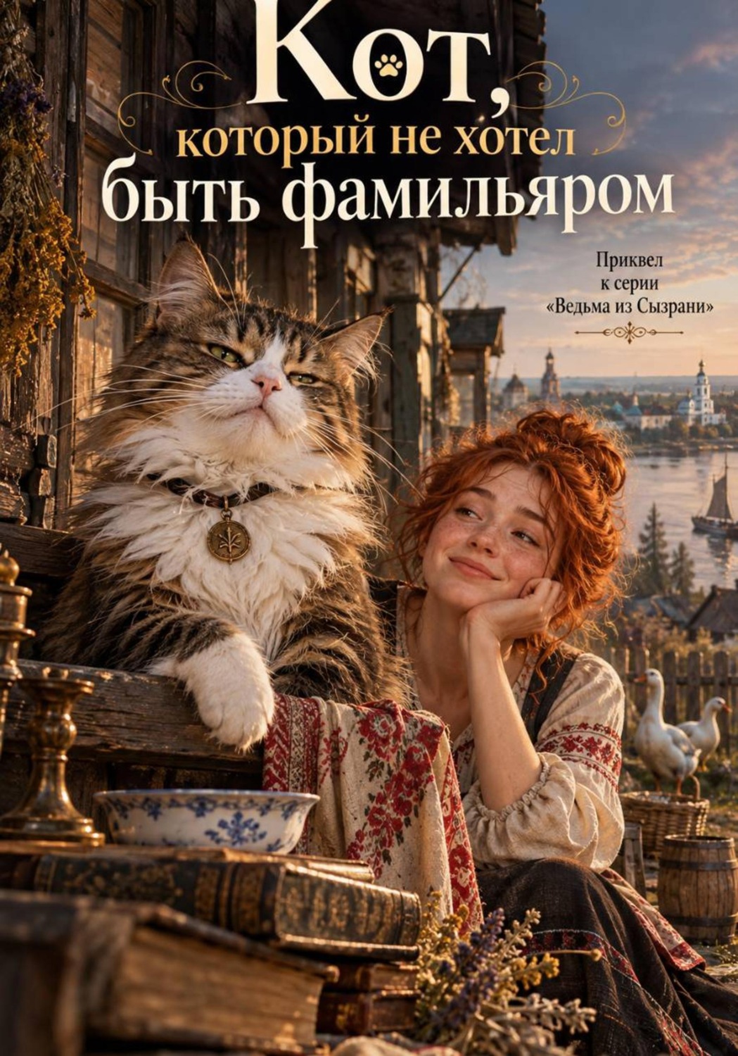 Обложка книги «Кот, который не хотел быть фамильяром»